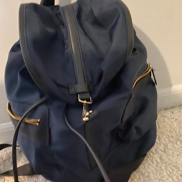 Calvin Klein Navy Nylon Backpack 12”x14” - Picture 2 of 5